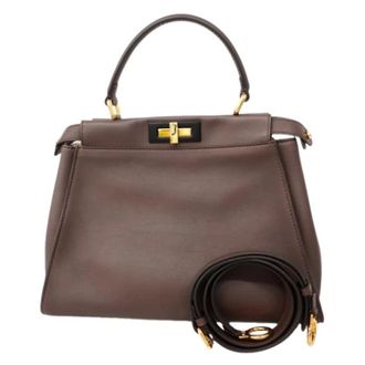 Fendi Pre-owned Handbags, female, Brown, Size: ONE SIZE Pre-owned Vintage Handbag