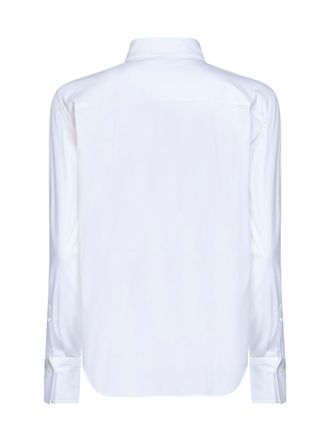 Brunello Cucinelli Womens Shirt Stretch Poplin White Lyocell
