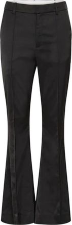 Gestuz Titta Satin Pant - Dames - Broeken - Zwart - Maat: L Satijn