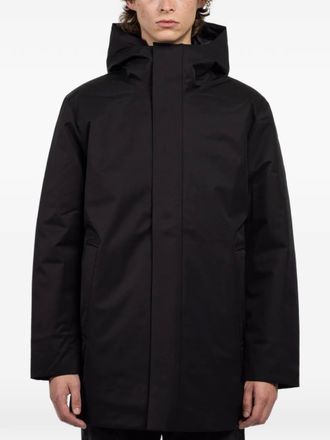 Nn.07 zip-up coat - men - Recycled Polyester/Polyurethane - L - Black