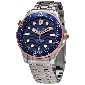 Omega Pre-owned Omega Diver 300M Blue Dial Mens Watch 210.20.42.20.03.002