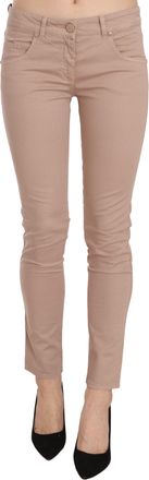 CristinaeEffe Low Waist Slim Fit Skinny Cotton Womens Pants