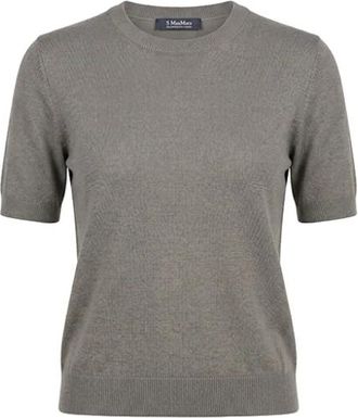 Max Mara Ronde hals gebreid - Dames - Ronde hals truien - Grijs - L - Truien & Vesten