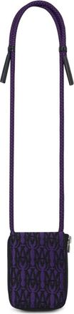 Amiri monogram-jacquard wallet - unisex - Nappa Leather/Polyamide - One Size - Purple