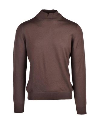 Gran Sasso Fitted Turtleneck Sweater in Smooth Virgin Wool