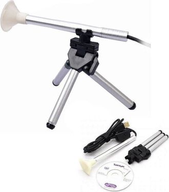 Trade Shop Trade Shop - Microscopio Digitale Usb 0,1x-200x Pc Notebook Foto Video Led 0.3mpx B005