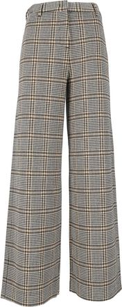 Fabiana Filippi Pantalone Ampi Alla Caviglia in Jersey Fantasia Check Color Nur eine Farbe