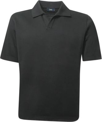 Herno T-shirts en Polos - Heren - Polos - Zwart - M - Katoen - Tops