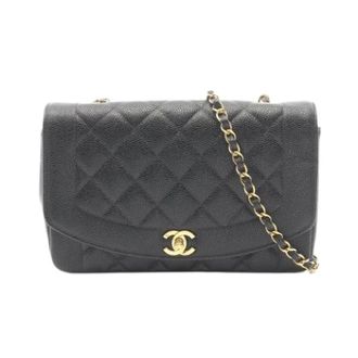 Chanel Pre-owned Vintage Schoudertas - Dames - Pre-owned - Zwart - Maat: ONE Size Leer