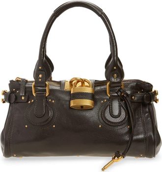 Chloé Paddington Leather Satchel in Kohl Brown at Nordstrom