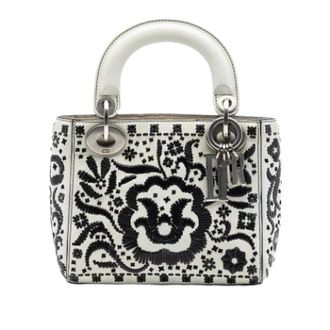 Dior Pre-owned Lady Dior - Dames - Pre-owned - Wit - Maat: ONE Size Leer