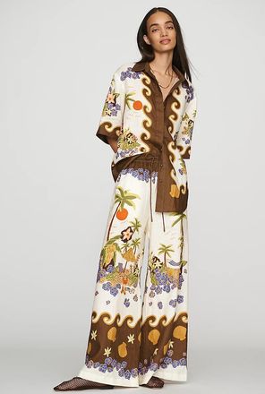 Alemais Island Cove Wide-Leg Pants