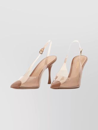 Gianvito Rossi stylish cone heel pumps with transparent design