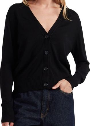 Chinti and Parker Pure Merino Cardigan in Black at Nordstrom, Size X-Large