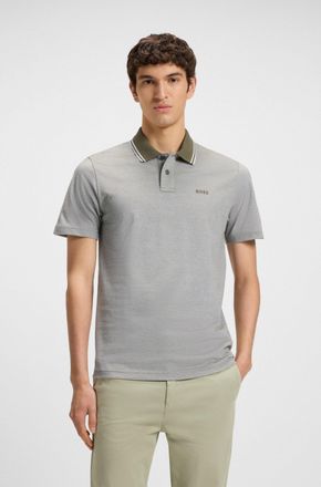 Boss Orange by Hugo Boss Poloshirt BOSS ORANGE PeoxfordNew, Herren, Gr. XXL, gr&uuml;n (open gr&uuml;n342), Jersey, Obermaterial: 100% Baumwolle, relaxed fit, hoch geschlossener Ausschn