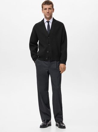 Mango Cardigan maglia relaxed-fit nero - Uomo - XL - MANGO MAN