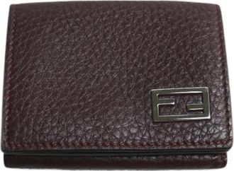 Fendi Pre-owned Wallets, female, Red, Size: ONE SIZE Pre-owned Leather Wallet
