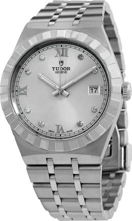 Tudor Royal Automatic Diamond Silver Dial Mens Watch M28500-0002
