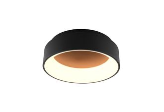 Luce-Ambiente-Design Plaf&oacute;n LED Noah en Aluminio Negro 40w con Funci&oacute;n CCT 45 cm