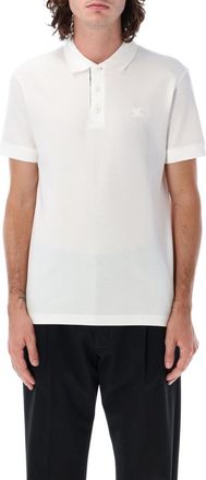 Burberry White Logo Polo