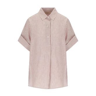 Max Mara Verve Linen Blouse - female - Weekend Max Mara - Shirts - Beige - 2XS - Blouses & Shirts