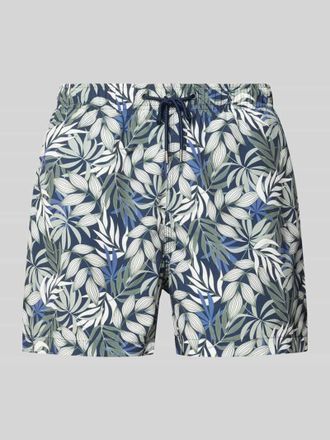 Mc Neal Badehose im Allover-Look in Marine, Gr&ouml;&szlig;e XXL