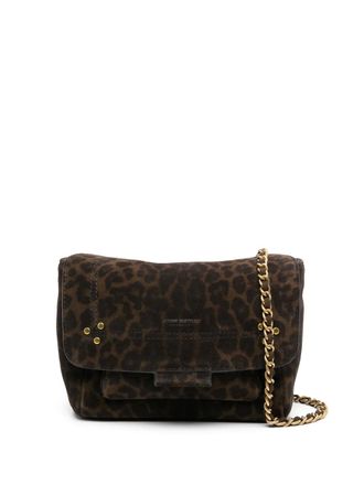 Jerome Dreyfuss small Lulu leather cross body bag - women - Goat Skin/Cotton/Leather - OS - Brown