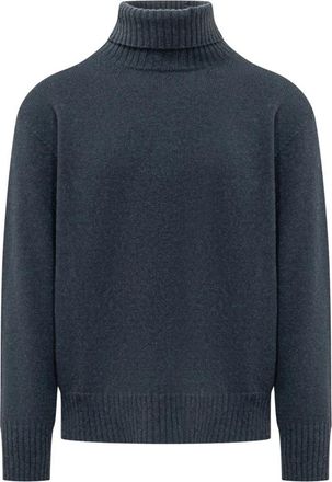 Amaranto Dolcevita Turtleneck - Heren - Coltruien - Blauw - S - Truien & Vesten