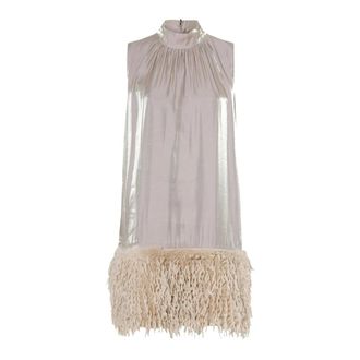 Bruuns Bazaar Raffinato Abito Color Sabbia Oro - - Dresses - Donna - Beige - M
