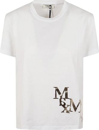 Max Mara T-shirt Edile - Dames - T-shirts - Wit - XS - Katoen - Tops