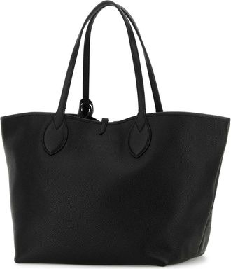 Gucci Womens Reversible Leather Tote Black