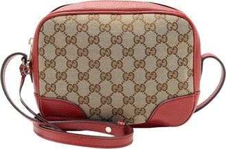 Gucci Beige Gg Canvas Bree Mini Messenger (Authentic Pre-Loved)