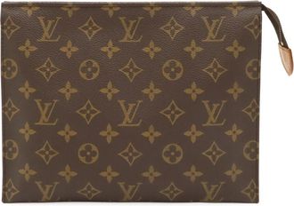 Louis Vuitton Brown Monogram Canvas Pochette Pouch (Pre-Owned)