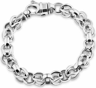 Pompeii3 Mens 9 14k White Yellow Rose Gold or Platinum 11.8mm Bracelet (88-142grams)