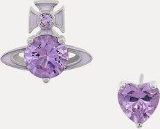 Vivienne Westwood Millie Earrings Platinum-purple-enamel-purple-cz Platinum-purple-enamel-purple-cz Women