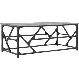 vidaXL Coffee Table Grey Sonoma 100x50x40 cm Engineered Wood Vidaxl