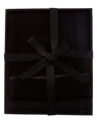 Vince 2Pc Shaker Stitch Wool & Cashmere-Blend Hat & Scarf Set