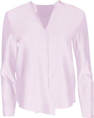 Peter Cohen long-sleeve V-neck shirt - Viola