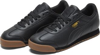 Puma Roma Classic 366408-02 Sneakers Mens Black Gum Lifestyle Shoes RHS5966