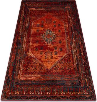 RugsX Alfombra De Lana Omega Mistik Rojo Red 170x235 Cm
