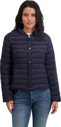 Elie Tahari Womens Lightweight Quilted Stretch Jacket with Snap Closure