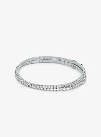Michael Kors Precious Metal-Plated Brass Double Wrap Tennis Bracelet