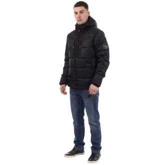 Crosshatch Gevoerde polyesterjas voor heren (Blauw)