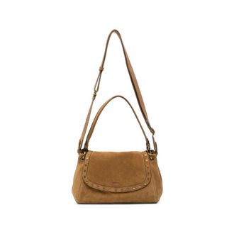 Isabel Marant Medium Chany Stud-embellished Suede Shoulder Bag
