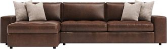 Bernhardt Nest 2Pc Left Facing Leather Sectional
