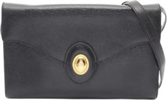Dior Pre-owned CD Logo Vintage Shoulder Bag - Dames - Vintage Schoudertas - Zwart - ONE Size - Leer - Vintage