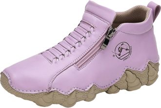 Generic Womens Platform Boots Fashion High Top Non Breathable Breathable Shoes Outdoor Hiking Walking Casual Sneakers High Boots for Women (Purple, 4.5)