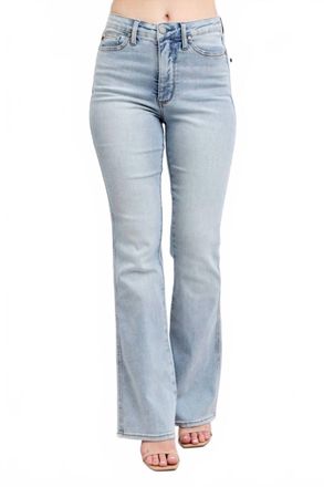 Judy Blue Tummy Control Bootcut Jeans In Light Blue