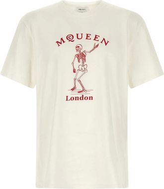 Alexander McQueen Hombre, Camisetas, Blanco, Talla: L