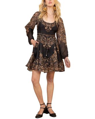 Hale Bob Hale Bob Aspyn Silk-Blend Mini Dress